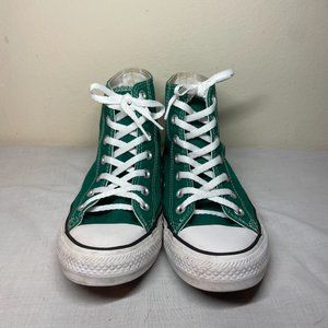 Green High-Top Converse Chuck Taylor All-Star Women's Size 7.5